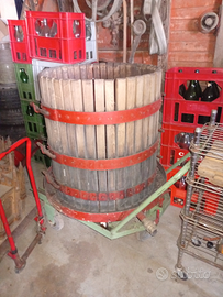 Pressa enologica idraulica