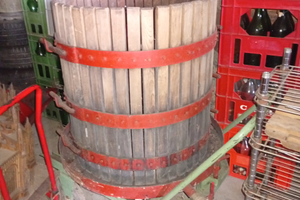 Pressa enologica idraulica