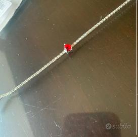 Tennis di pandora cuore rosso