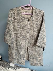 Giacca lunga  azzurra taglia 44