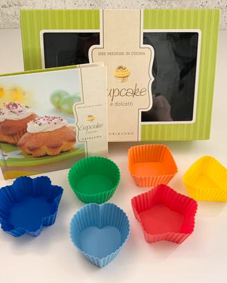 6 Stampi per Cupcake con Libro [NUOVO]