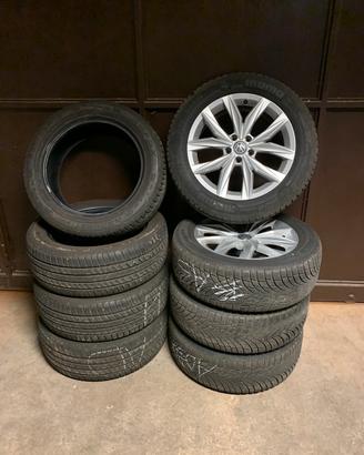 X Volkswagen Tiguan gomme estive ed invernali