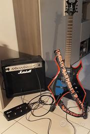 BC Rich Warlock + Amplificatore Marshall MG30 + Ac