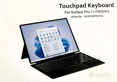 TASTIERA TOUCHPAD PER SURFACE PRO 7+/7/6/5/4/3