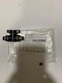 Connettore Pneumatico 6mm Nero, Valvola di Regolaz