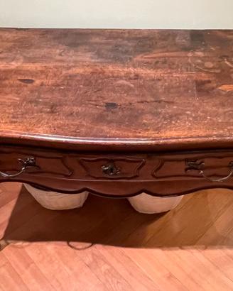 Console in legno di noce con cassetto