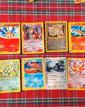 Collezione rare carte pokemon