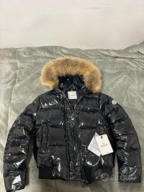 Giacca Monclear lucida con pelo, M