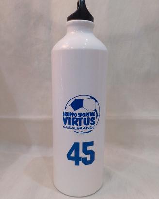 Borraccia acqua latta Sportivo Virtus Casalgrande 