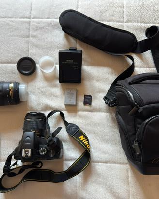 Nikon D3500 + 18-55 VR + 70-300 VR + SD 128GB