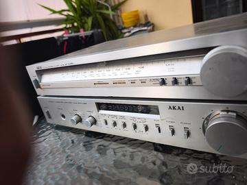 amplificatore Akai  am u22 e tuner at k 02L