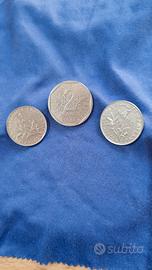 monete da 1 e 2 franchi