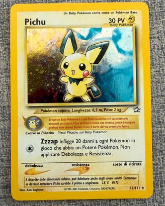 Carta pokemon Pichu Holo