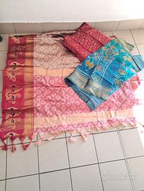 tessuto per abito tradizionale indiano sari