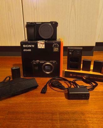 Sony a6400 + kit 2 batterie K&F