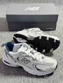 New Balance 530 White Silver Navy  44