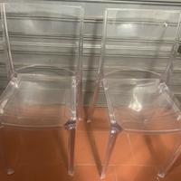 Sedie in policarbonato trasparente