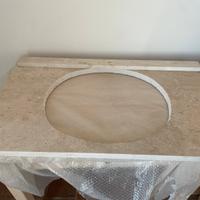 lavabo bagno e lastra in marmo e battiscopa abbi