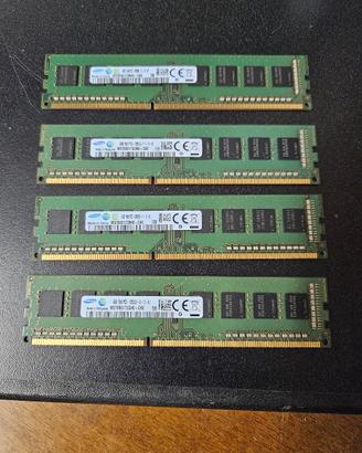 16GB ram samsung (4x4gb) DDR3 12800 per pc fisso
