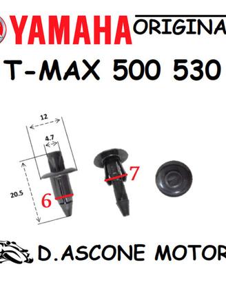 Rivetti in plastica YAMAHA 20 pezzi ORIGINALI