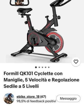 Cyclette bici spinning Formill volano 10 kg nuova