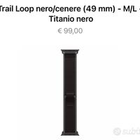 Cinturino TRAIL LOOP M/L nero, apple watch ultra