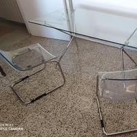 TAVOLO IN VETRO CON SEDIE