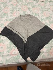 Poncho donna cashmere