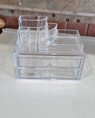 organizer trucco trasparente