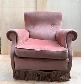 Poltrona Frau velluto vintage