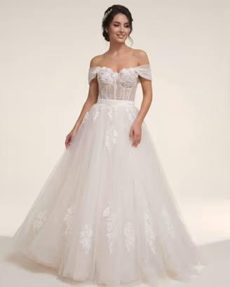 Abito da sposa nuovo avorio chiaro due in uno