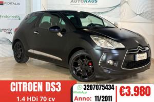 Citroen DS3 1.4 HDi 70 CV - Just Black