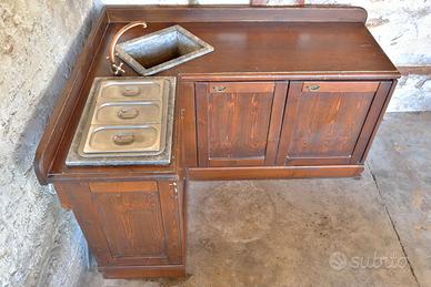 cucina  angolare in legno massello
