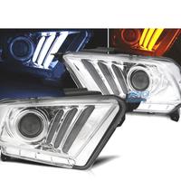 FARI FORD MUSTANG 10-14 A LED DINAMICI CROMATI
