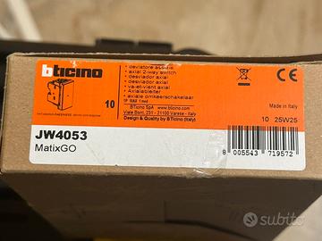 6x Deviatori assiali Bticino MatixGo