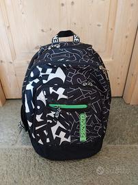 Zaino scolastico Seven nero-verde