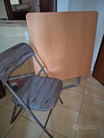 4 Sedie + tavolino richiudibili 