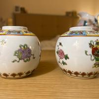 Set 2 Vasi Porcellana Cinese Vintage