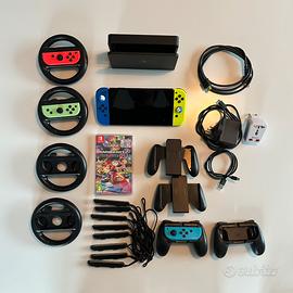 Nintendo Switch Oled, MarioKart 8 Del. + accessori