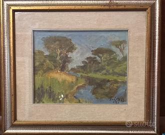 Quadro Gino Lucchi - Pineta Ravenna - 1989