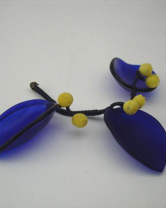 Giallo blu oggettistica di murano la murrina