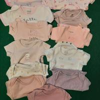 12 Body bimba manica corta tg.50 cm.