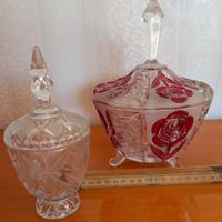 Due portacioccolattini in cristallo