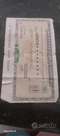 100 lire di carta 