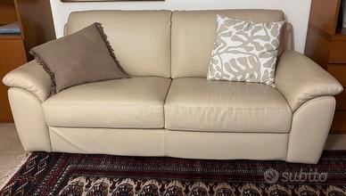 Divano e poltrona in pelle