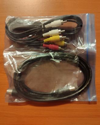 Cavo RCA+Antenna: 2 cavi video 