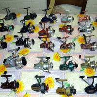 Lotto 35 vecchi mulinelli in metallo