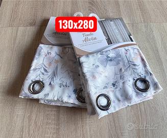 2 Tende Alvin Tessuto Filtrante 130x280 Fiorato
