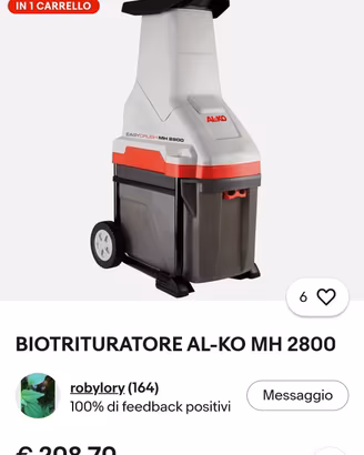 biotrituratore usato 3 volte 