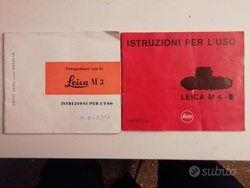 Istruzioni Leica M3 e M4_2 in italiano